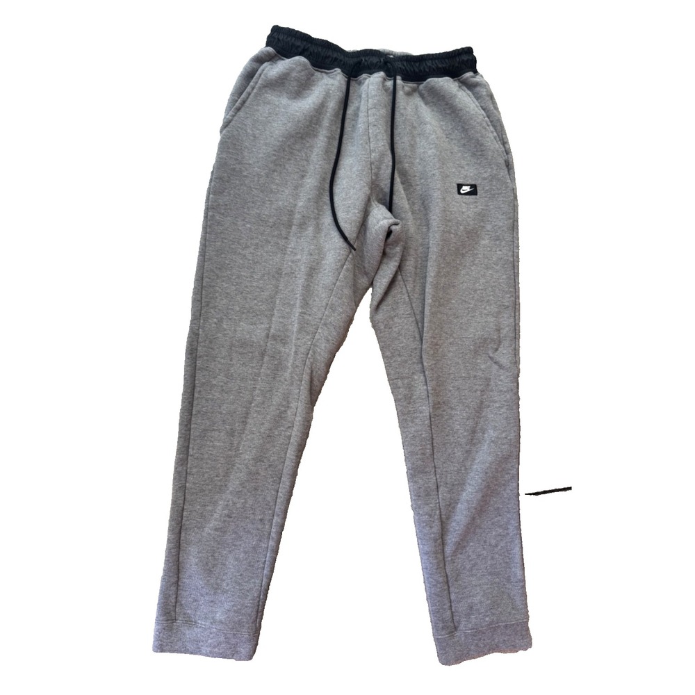 Nike Men's Modern French Terry Gray Grey Jogger Pants Size‎ Large